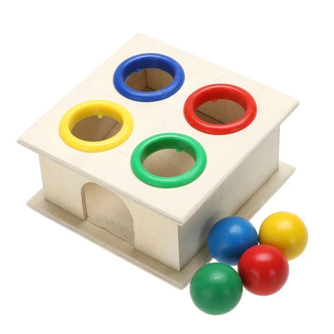 Extrokids Wooden Hammer Case (Multicolour) Pinball Montessori Early Learning Developmental Toy - EKT1288