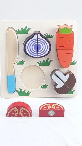 Extrokids Wooden Fruit Cutting Set Toy Carrot - EKT1309