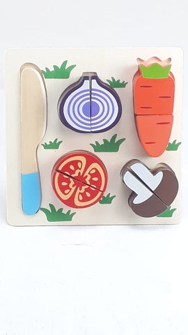 Extrokids Wooden Fruit Cutting Set Toy Carrot - EKT1309