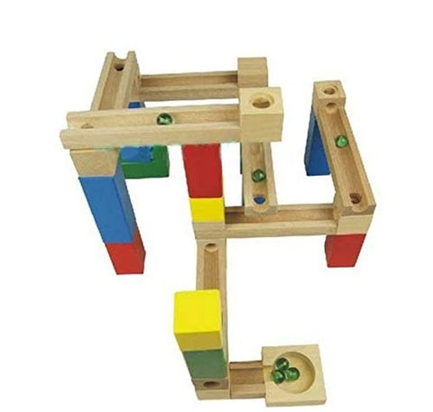 Extrokids Exclusive Wooden Construction marble Slider puzzle Toy For kids - EKT1406