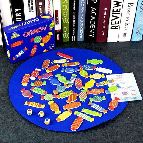 Extrokids Wooden Funny Candy memory matching training Game toy for Children - EKT1418