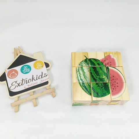 Extrokids Wooden Educational Learning Toys for Children Fruit 3D Jigsaw Puzzle - EKT1422