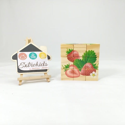 Extrokids Wooden Educational Learning Toys for Children Fruit 3D Jigsaw Puzzle - EKT1422