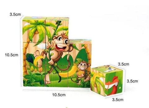 Extrokids Hand Grab Early Educational Learning Toys for Children Forest Animal 3D Jigsaw Puzzle - EKT1423