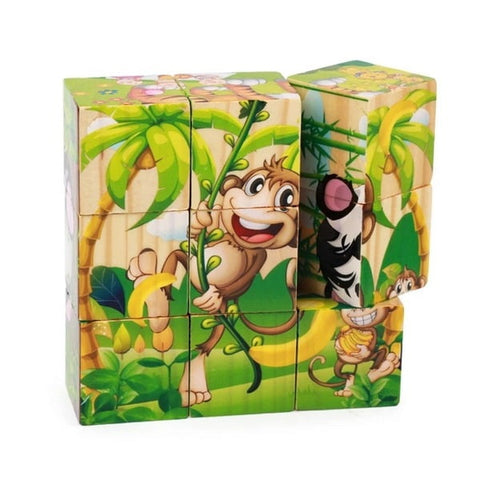 Extrokids Hand Grab Early Educational Learning Toys for Children Forest Animal 3D Jigsaw Puzzle - EKT1423