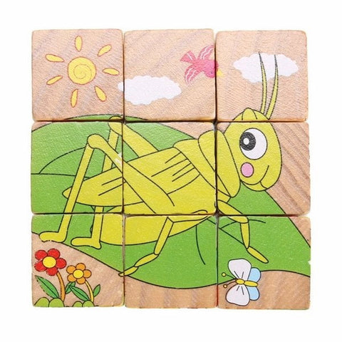 Extrokids Hand Grab Early Educational Learning Toys for Children Forest Animal 3D Jigsaw Puzzle Type2 - EKT1426