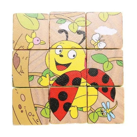 Extrokids Hand Grab Early Educational Learning Toys for Children Forest Animal 3D Jigsaw Puzzle Type2 - EKT1426