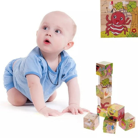 Extrokids Hand Grab Early Educational Learning Toys for Children Forest Animal 3D Jigsaw Puzzle Type2 - EKT1426