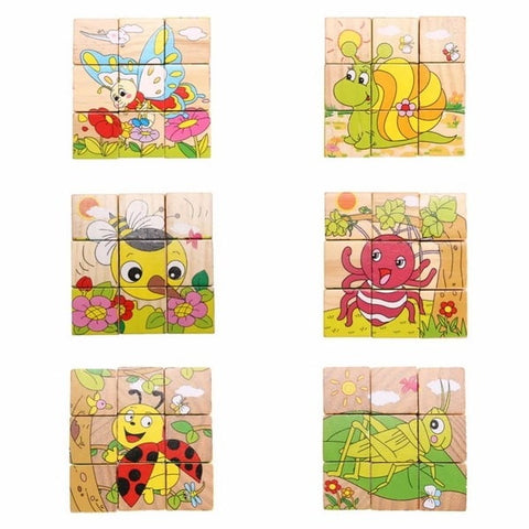 Extrokids Hand Grab Early Educational Learning Toys for Children Forest Animal 3D Jigsaw Puzzle Type2 - EKT1426