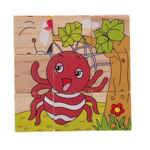 Extrokids Hand Grab Early Educational Learning Toys for Children Forest Animal 3D Jigsaw Puzzle Type2 - EKT1426