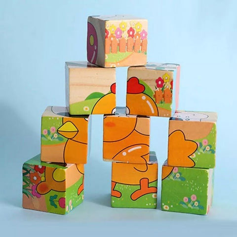 Extrokids Hand Grab Early Educational Learning Toys for Children Forest Animal 3D Jigsaw Puzzle Type2 - EKT1429