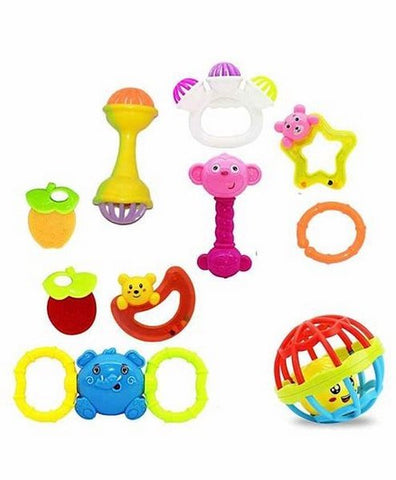 Rattles Set Pack of 8 - Multicolor - EKT1457