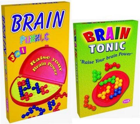 Brain Puzzle 3 in 1 Game - Multicolor - EKT1459