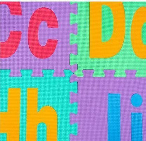 KIDS PLAY JUMBO MAT COLORFUL FOAM TEACHING EDUCATION TOOLS TOY MATS CHILDREN 26 PCS ALPHABET FOR GI - EKT1464
