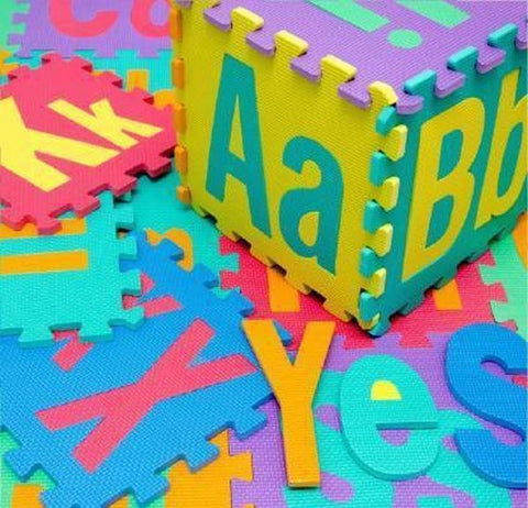 KIDS PLAY JUMBO MAT COLORFUL FOAM TEACHING EDUCATION TOOLS TOY MATS CHILDREN 26 PCS ALPHABET FOR GI - EKT1464