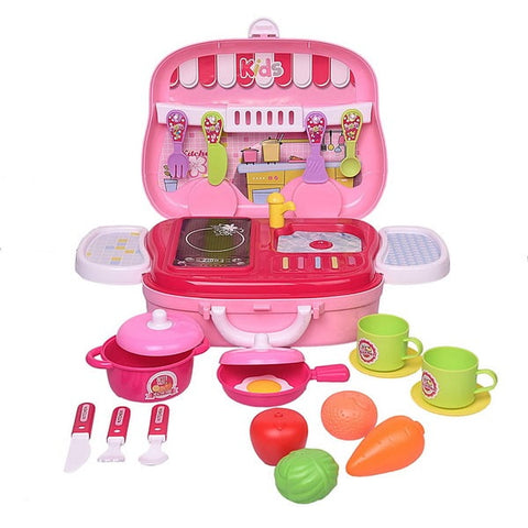 Kitchen Food Playset Little Chef Set, Kitchen Cooking Pretend Set for Kids (Set of 26 Pcs)) - EKT146