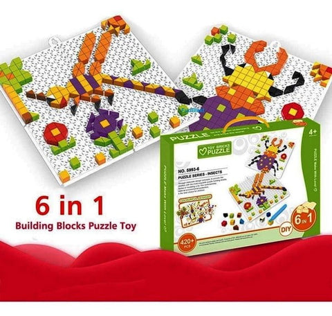 Extrokids Building Blocks with Mat Puzzle for Kids Learning and Educational Toys for Kids - Set of 420 PCS - EKT1470