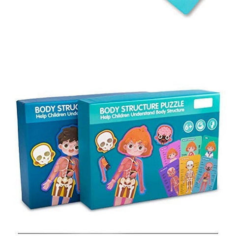 Extrokids Wooden Boy Body Structure jigsaw puzzle For Cognitive Safety Educational Toys - EKT1493