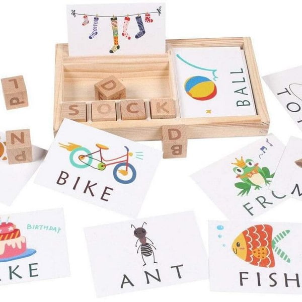 Wooden 3-in-1 Spell Learning Game - EKT1498