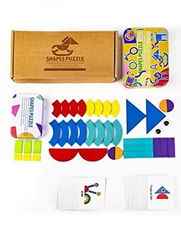 Extrokids Wooden Pattern Blocks Jigsaw Puzzle - EKT1502