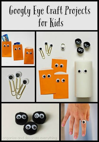 Extrokids Crafts Googly Moving Eyes - Black/White EKC1508