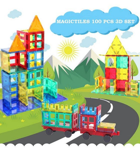 Extrokids Magnatiles 100 PCS SET  - EKT1514