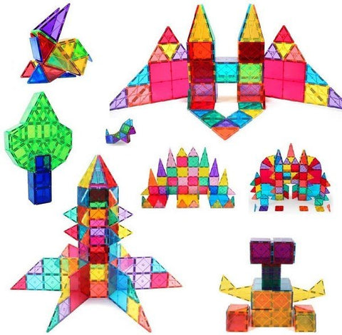 Extrokids Magnatiles 60Pcs Oversize 3D Magnetic Building Blocks Tiles Set,Inspirational Educational Toys - EKT1515