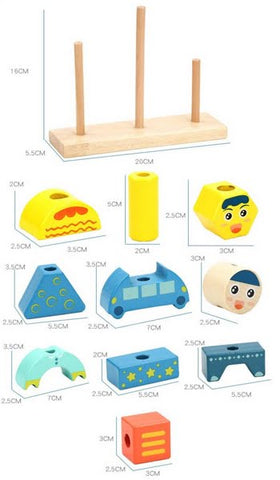 Extrokids Multi Function Six In One Fishing Figure Matching Log Board Toy - EKT1525