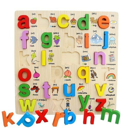 Extrokids Wooden Small Letter Alphabets board Puzzle - EKT1550