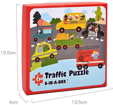 Extrokids Wooden Traffic Puzzle - EKT1567