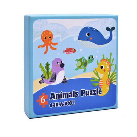 Extrokids New 6pcs/box Marine Animals Puzzle Toy for Kids Gift  - EKT1568