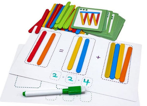 Extrokids Wooden puzzle tower candy stick game - EKT1586