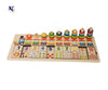 Extrokids Wooden small train pairing blocks Educational Toy - EKT1588