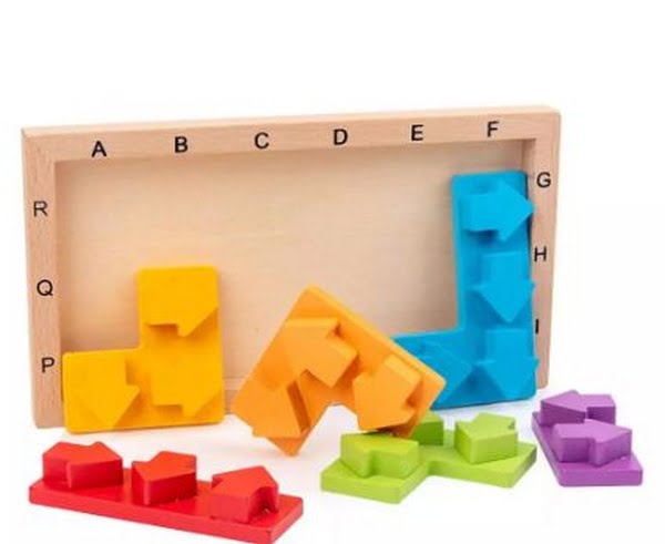 Block Direction Game Extrokids Wooden direction of wisdom around Block Board Arrows Game Pu