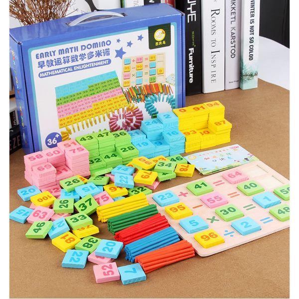 Extrokids Wooden Early Math Domino - EKT1594