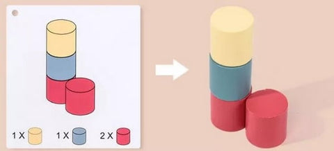 Extrokids Wooden Magic Block Round - EKT1595
