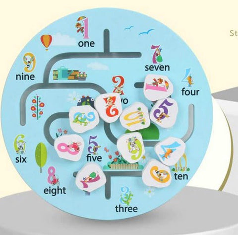 Extrokids Number Maze wooden puzzle - EKT1597