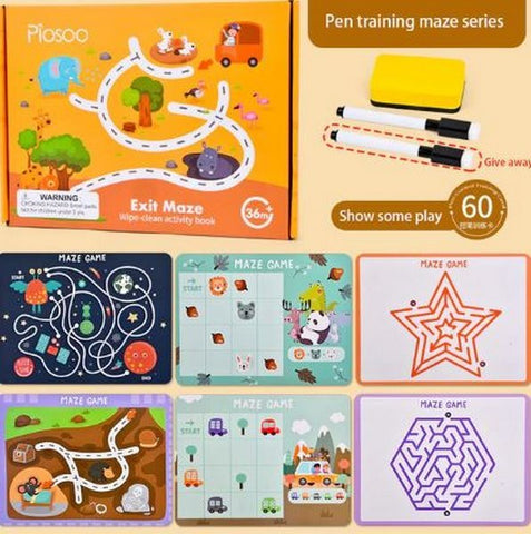 Extrokids Wipe and Clean Activity - Exit Maze - EKT1600