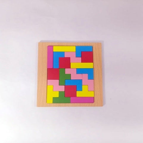 Extrokids Wooden Building Blocks Puzzle - EKT1610
