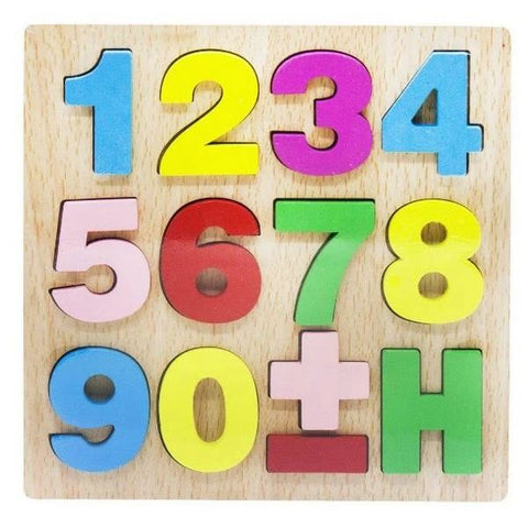 Extrokids Wooden 6X6 PUZZLE XJ Numbers Place Colorful Learning Educational Board Toys for Kids - E - EKT1614