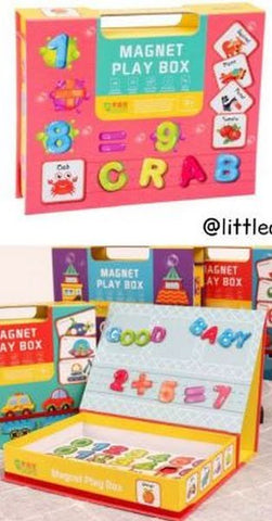 Extrokids Magnetic Play Box Alphabets and numbers - EKT1623