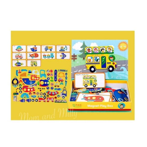 Extrokids Magnet Play Box - Transport - EKT1624