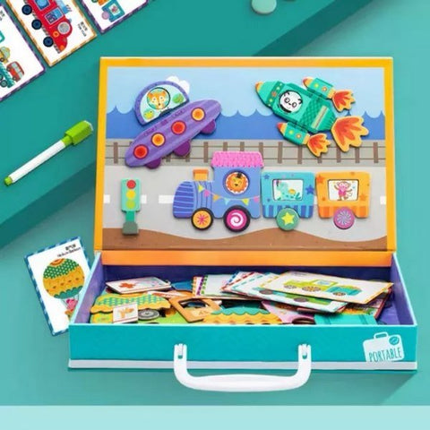 Extrokids Life Learning Magnetic Puzzle Theme-- The Busy Traffic - EKT1627