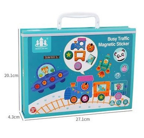Extrokids Life Learning Magnetic Puzzle Theme-- The Busy Traffic - EKT1627