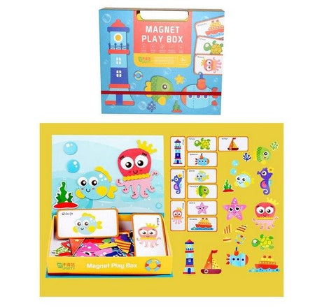 Extrokids Magnetic Puzzle Box Book - Ocean - EKT1628