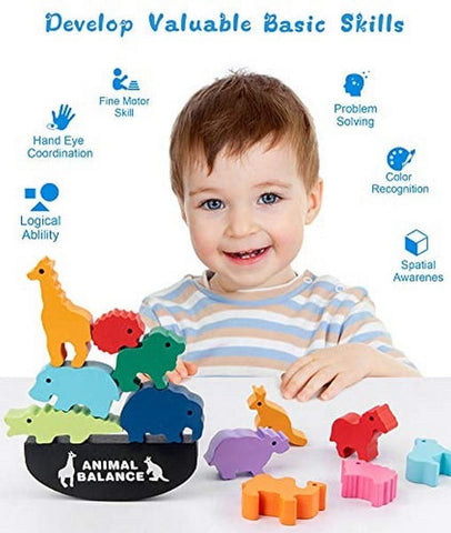 Extrokids Wooden Animal Balance Game - EKT1660