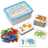 Extrokids Wooden Toddler Learning Alphabet and Numbers Paired card - EKT1698