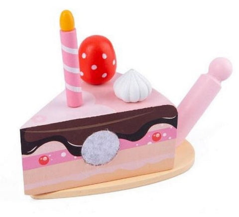 Extrokids Wooden Kids Birthday Cake with Knife - EKT1701