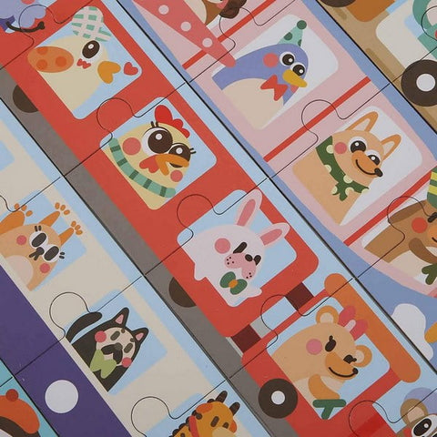 Extrokids Wooden Toddlers Traffic Number Puzzle - EKT1704