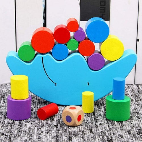 Extrokids Wooden Moon Shaped Constructional Buliding Balancing Game - EKT1715